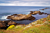 Coastal Rock Formations by the Sea