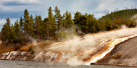 Steaming Geothermal Landscape