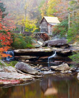 Autumn Reflections at Glade Creek Mill